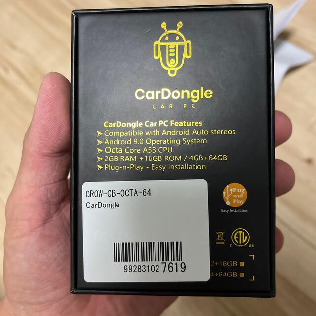 CarDongle CB-OCTA-64（4GB RAM＋64G BROM)   自動車/バイクの自動車(車内アクセサリ)の商品写真