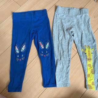 ボーデン(Boden)のmini Borden 2、3歳　刺繍レギンス(パンツ/スパッツ)