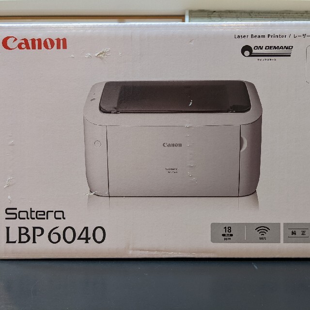 【ギフ_包装】 Canon - 新品・未開封　Canonモノクロレザープリンター　LBP6040 PC周辺機器