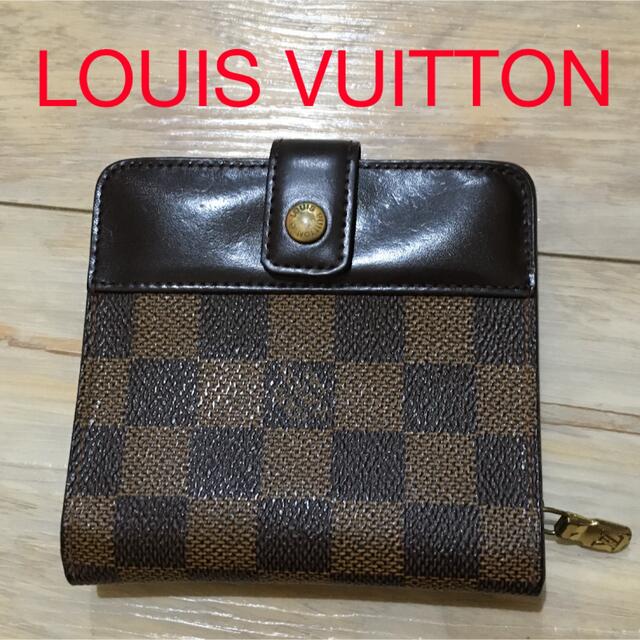 ●希少USA製● LV ルイヴィトン ダミエ コンパクトジップ 折財布