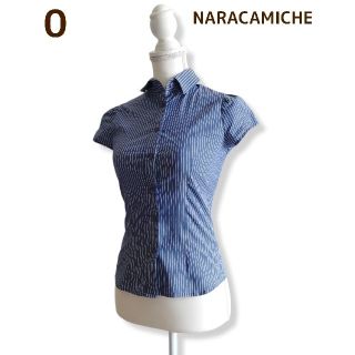 ナラカミーチェ(NARACAMICIE)のNARACAMICHE ストライプ柄シャツ 0(シャツ/ブラウス(半袖/袖なし))