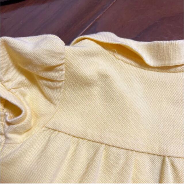 Ralph Lauren(ラルフローレン)のラルフローレン ロンパース 70 黄色　フリル付き　9M キッズ/ベビー/マタニティのベビー服(~85cm)(ロンパース)の商品写真