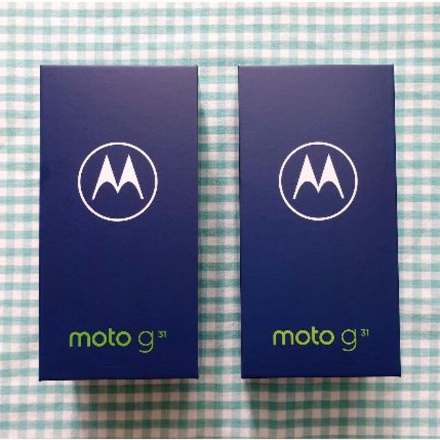 Motorola - 【新品未開封】moto g31　2台（ミネラルグレイ、ベイビーブルー）