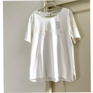 ジユウク(自由区)の未使用タグ付き　自由区　レースTシャツ　38 オンワード  23区(Tシャツ(半袖/袖なし))