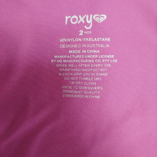 Roxy(ロキシー)のラッシュガード　Roxy 95〜100サイズ位 キッズ/ベビー/マタニティのキッズ服女の子用(90cm~)(水着)の商品写真