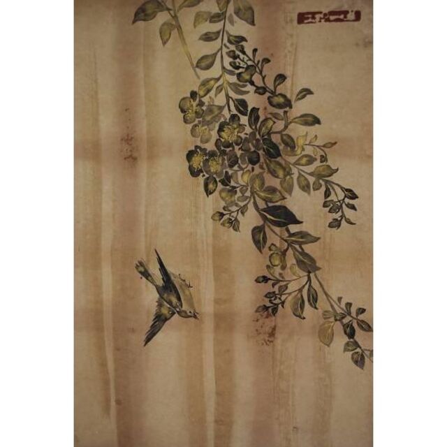 単品販売/受注生産 【模写】尾形光琳/花鳥図/横物/掛軸☆宝船☆AC-113