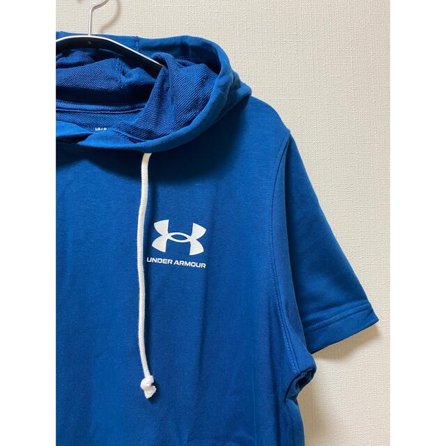 UNDER ARMOUR(アンダーアーマー)の新品　アンダーアーマー　半袖　パーカー  スウェット　Lサイズ メンズのトップス(パーカー)の商品写真