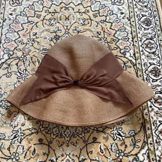 アシーナニューヨーク(Athena New York)のアシーナ　ニューヨーク　リボン　帽子(麦わら帽子/ストローハット)