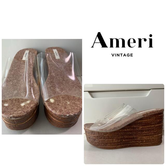 Ameri VINTAGE(アメリヴィンテージ)のAMERI クリア　ウエッジ　サンダル レディースの靴/シューズ(サンダル)の商品写真