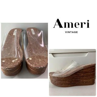 アメリヴィンテージ(Ameri VINTAGE)のAMERI クリア　ウエッジ　サンダル(サンダル)