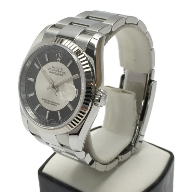 ロレックス ROLEX 116234 V番(2010年頃製造) ブラック メンズ 腕時計