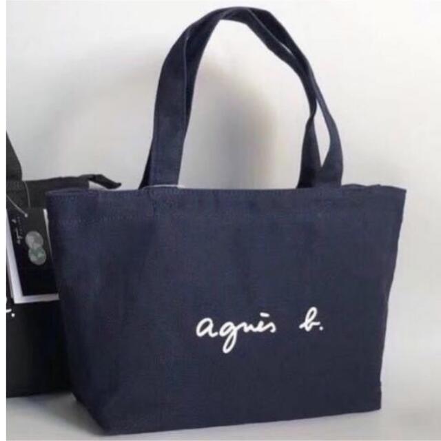 ネイビー　 アニエスべートート agnes b  トートバッグ　Sサイズ レディースのバッグ(ハンドバッグ)の商品写真