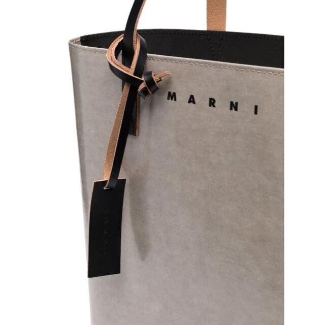 MARNI バイカラー トートバッグ ブラック グレー ロゴ | www