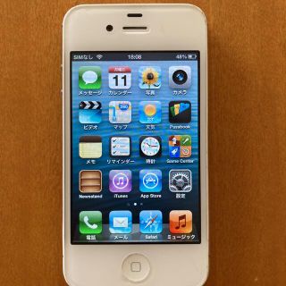 アイフォーン(iPhone)のiPhone4s ホワイト　16GB(スマートフォン本体)