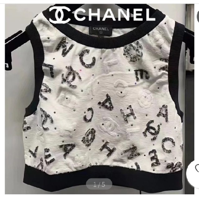 CHANEL(シャネル)のシャネル春夏コレクション2022♡トップス♡新品 レディースのトップス(タンクトップ)の商品写真