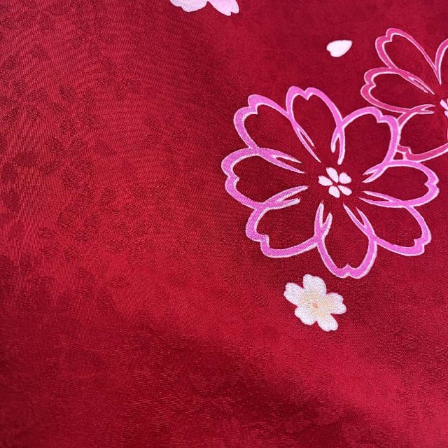 振袖☆正絹☆赤☆蝶☆花柄☆刺繍入り☆裄67cm☆成人式☆C-39 振袖☆正絹☆赤☆蝶☆花柄☆刺繍入り☆裄67cm☆成人式☆C-39