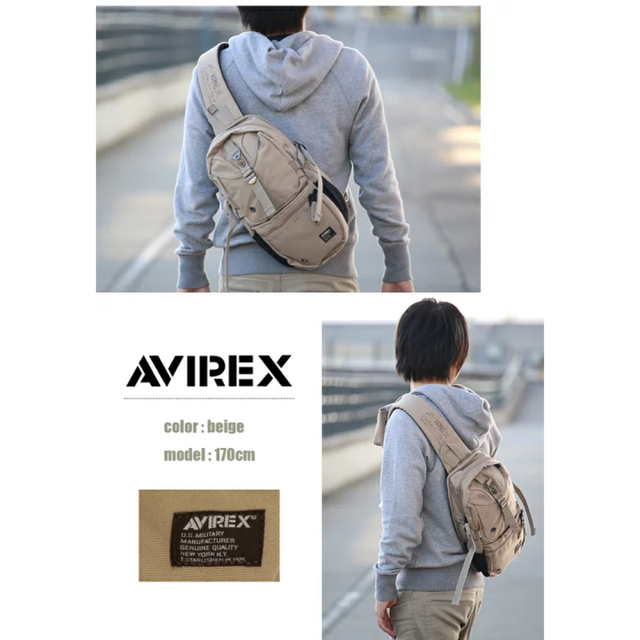 AVIREX(アヴィレックス)の送料無料 大幅値下げ アヴィレックス AVIREX ボディバッグ AVX305 メンズのバッグ(ボディーバッグ)の商品写真