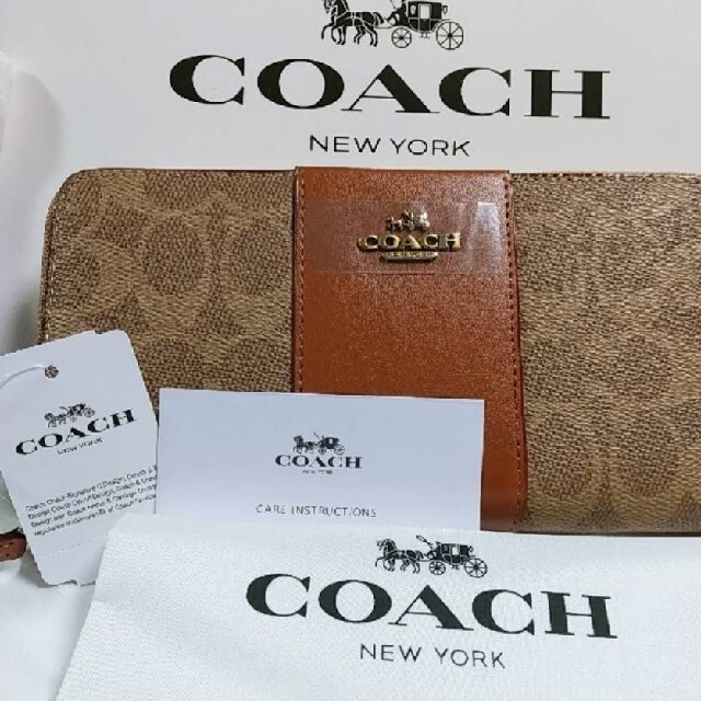 COACH(コーチ)のCOACH 新品未使用 シグネチャー長財布 レディースのファッション小物(財布)の商品写真