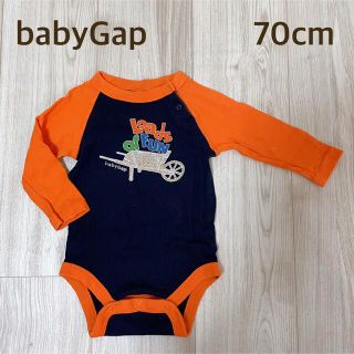 ベビーギャップ(babyGAP)のbabyGAP  長袖ロンパース  70cm(肌着/下着)