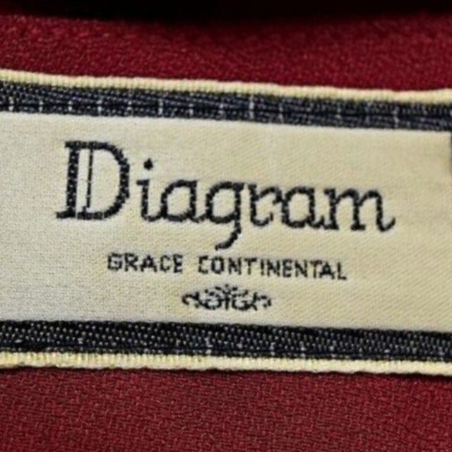 素晴らしい品質ワンピースDiagram GRACE CONTINENTAL ビジュ 赤 ワンピース