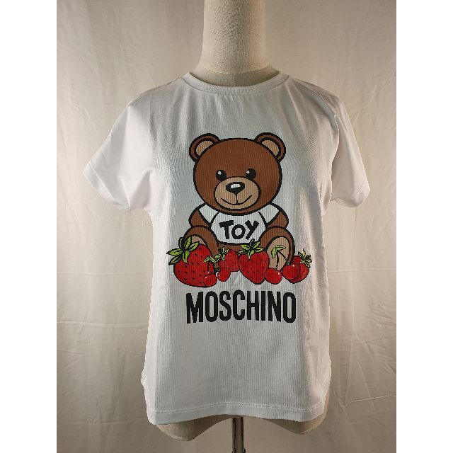 MOSCHINO(モスキーノ)の【新品・未使用】MOSCHINO KIDSストロベリーTシャツ白14Y キッズ/ベビー/マタニティのキッズ服女の子用(90cm~)(Tシャツ/カットソー)の商品写真