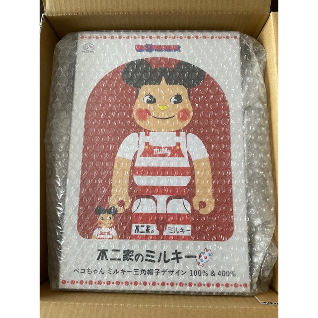 BE＠RBRICK ペコちゃん ミルキー三角帽子デザイン 100% 400％