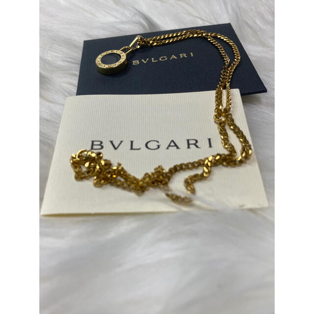 【正規新品】BVLGARI チャーム ペンダント ネックレス +革紐 チェーン