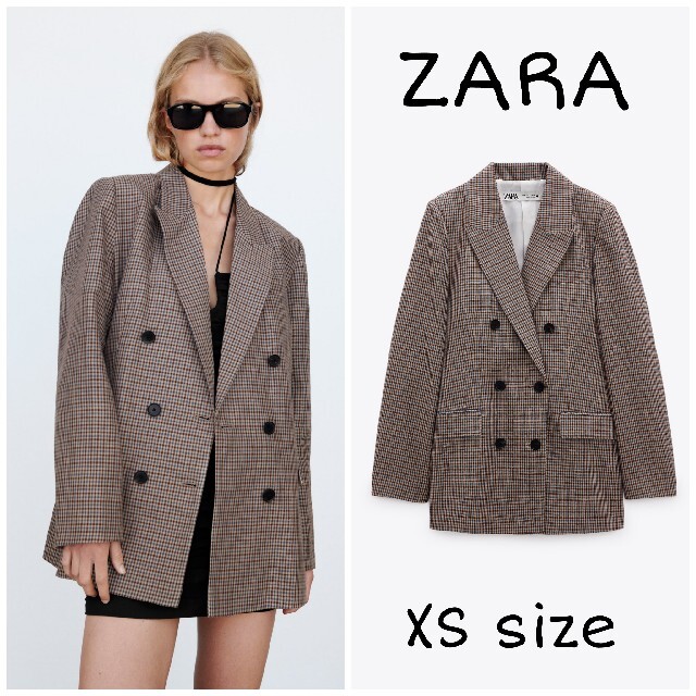 ZARA チェックブレザー ジャケット ザラ