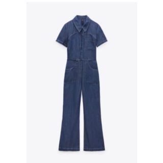 ザラ(ZARA)の値下げ　新品☺︎Zara ザラ オールインワン　サロペット　デニム　XS(サロペット/オーバーオール)