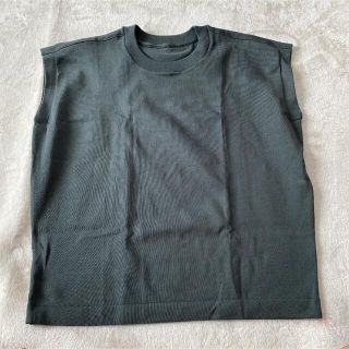 ムジルシリョウヒン(MUJI (無印良品))の無印良品　太番手天竺編みフレンチスリーブTシャツ　ノースリーブ(Tシャツ(半袖/袖なし))