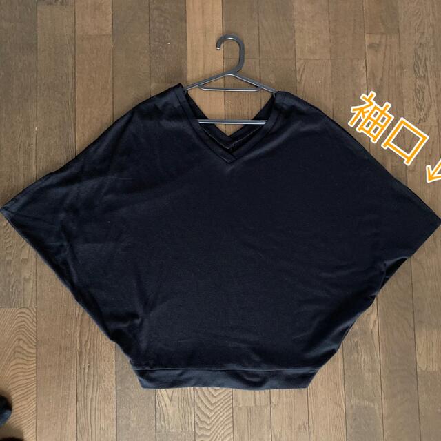 APACHE VINTAGE ドルマン　Tシャツ　黒 レディースのトップス(Tシャツ(半袖/袖なし))の商品写真