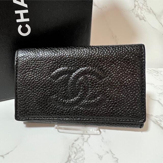 りがとうご CHANEL - CHANEL シャネル キャビアスキン ココマーク6連