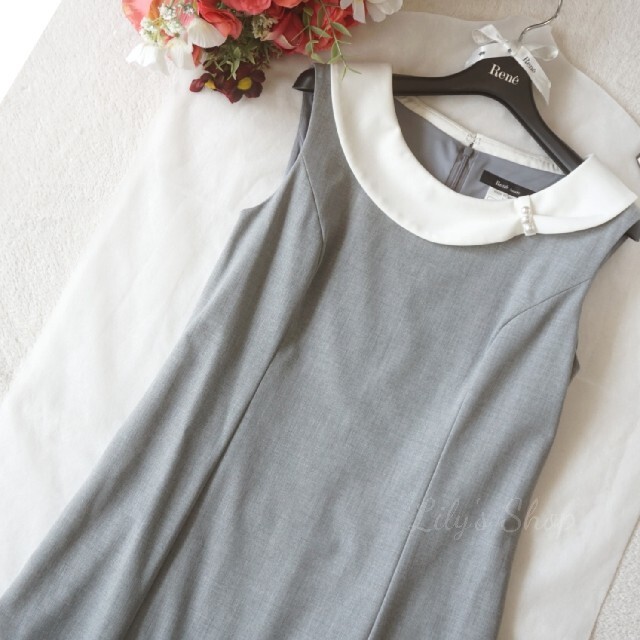 極美品♡ルネ♡白襟 パールワンピース | www.innoveering.net