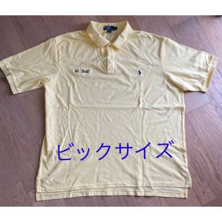 ポロラルフローレン(POLO RALPH LAUREN)の古着　90s ビックサイズ　3XLT ポロラルフローレン　ポロシャツ　イエロー(ポロシャツ)