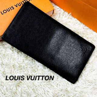 ルイヴィトン(LOUIS VUITTON)のルイヴィトン　長財布　タイガ　ブラック　カルトクレディ　レザー(財布)