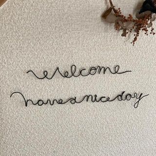 ワイヤーレタリング☆welcome(インテリア雑貨)