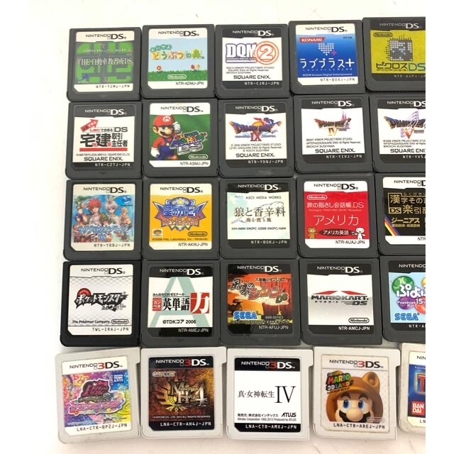  DSソフト＋3DSソフト　35本まとめて　USEDジャンク品 エンタメ/ホビーのゲームソフト/ゲーム機本体(携帯用ゲームソフト)の商品写真