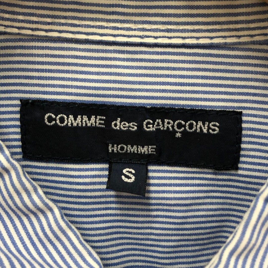 □□COMME des GARCONS HOMME メンズシャツ サイズS AD2007 ホワイト×スカイブルー