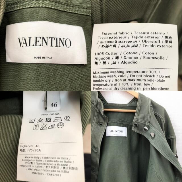 VALENTINO(ヴァレンティノ)の□□VALENTINO バレンチノ レディースデニムジャケット　サイズ46(XL) PB0DC00S3WC825 オリーブ レディースのジャケット/アウター(その他)の商品写真