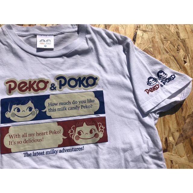 不二家(フジヤ)のpeko&poko ペコちゃん　tシャツ フジヤ　サンリオ　キャラクター メンズのトップス(Tシャツ/カットソー(半袖/袖なし))の商品写真