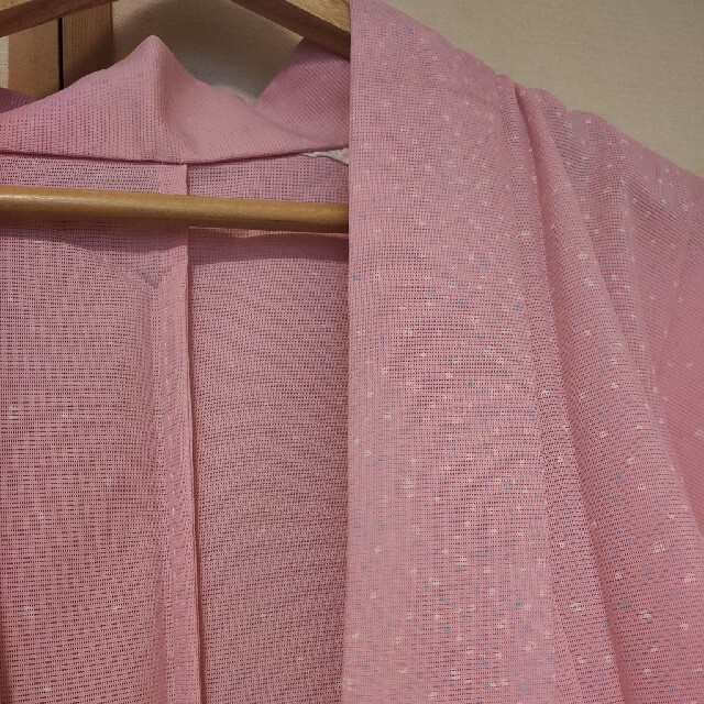 夏物　絽　洗える着物　小紋　サイズL　しつけ糸付き レディースの水着/浴衣(着物)の商品写真