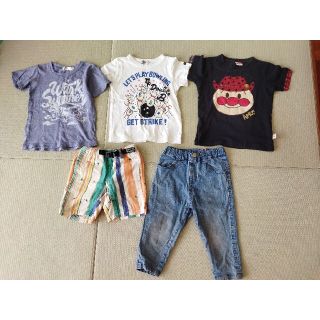 100 男の子　まとめ売り　半袖　半ズボン　Gパン(Tシャツ/カットソー)