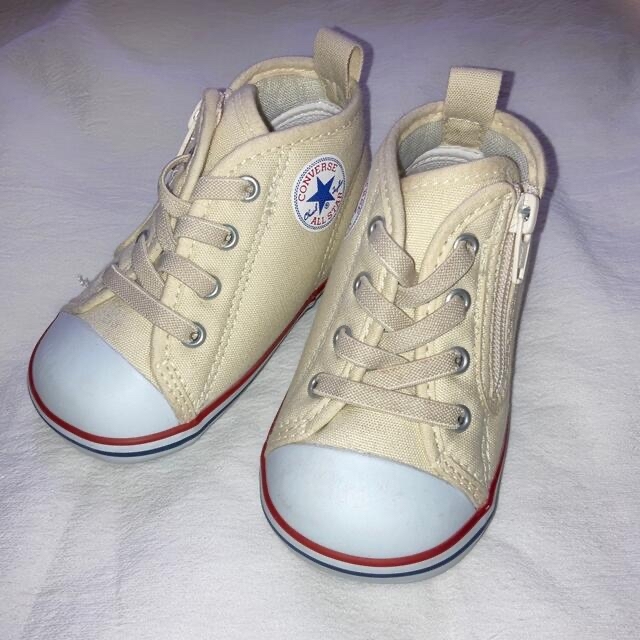 CONVERSE(コンバース)のコンバース BABY ALL STAR N Z white 13cm ベージュ キッズ/ベビー/マタニティのベビー靴/シューズ(~14cm)(スニーカー)の商品写真