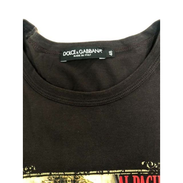 DOLCE&GABBANA(ドルチェアンドガッバーナ)のDOLCE&GABBANA アルパチーノ　Tシャツ　48　ブラック メンズのトップス(Tシャツ/カットソー(半袖/袖なし))の商品写真