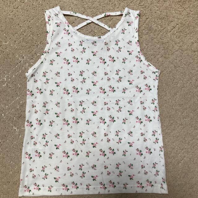 しまむら(シマムラ)の花柄 タンクトップ　女の子　トップス　Tシャツ　150 キッズ/ベビー/マタニティのキッズ服女の子用(90cm~)(Tシャツ/カットソー)の商品写真