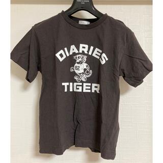シマムラ(しまむら)のしまむら　Tシャツ　トラ柄　タイガーモチーフT  スミクロ(Tシャツ(半袖/袖なし))