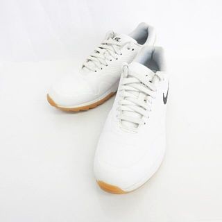 ナイキ(NIKE)のNIKE ゴルフシュース AIRMAX AQ0865 ロゴ ホワイト 白 25(シューズ)