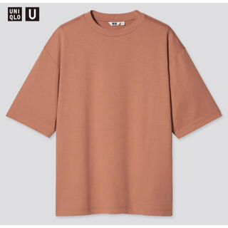ユニクロ(UNIQLO)のUNIQLO U エアリズムコットンオーバーサイズTシャツ オレンジ XL(Tシャツ/カットソー(半袖/袖なし))