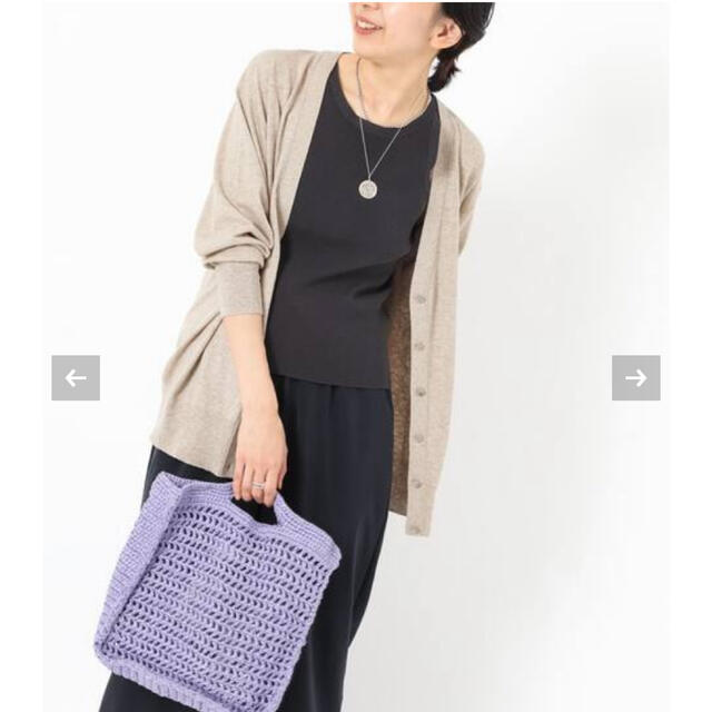 IENA コットン麻 Vネックカーディガン ベージュ 独特な 70.0%OFF www.skytrac.ca