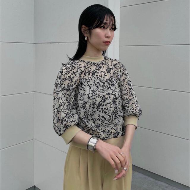 CLANE - まぁFLORET EMBROIDERY COMPACT TOPS